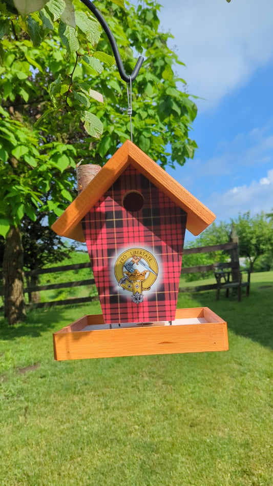 Wallace Tartan and Crest Bird Feeder