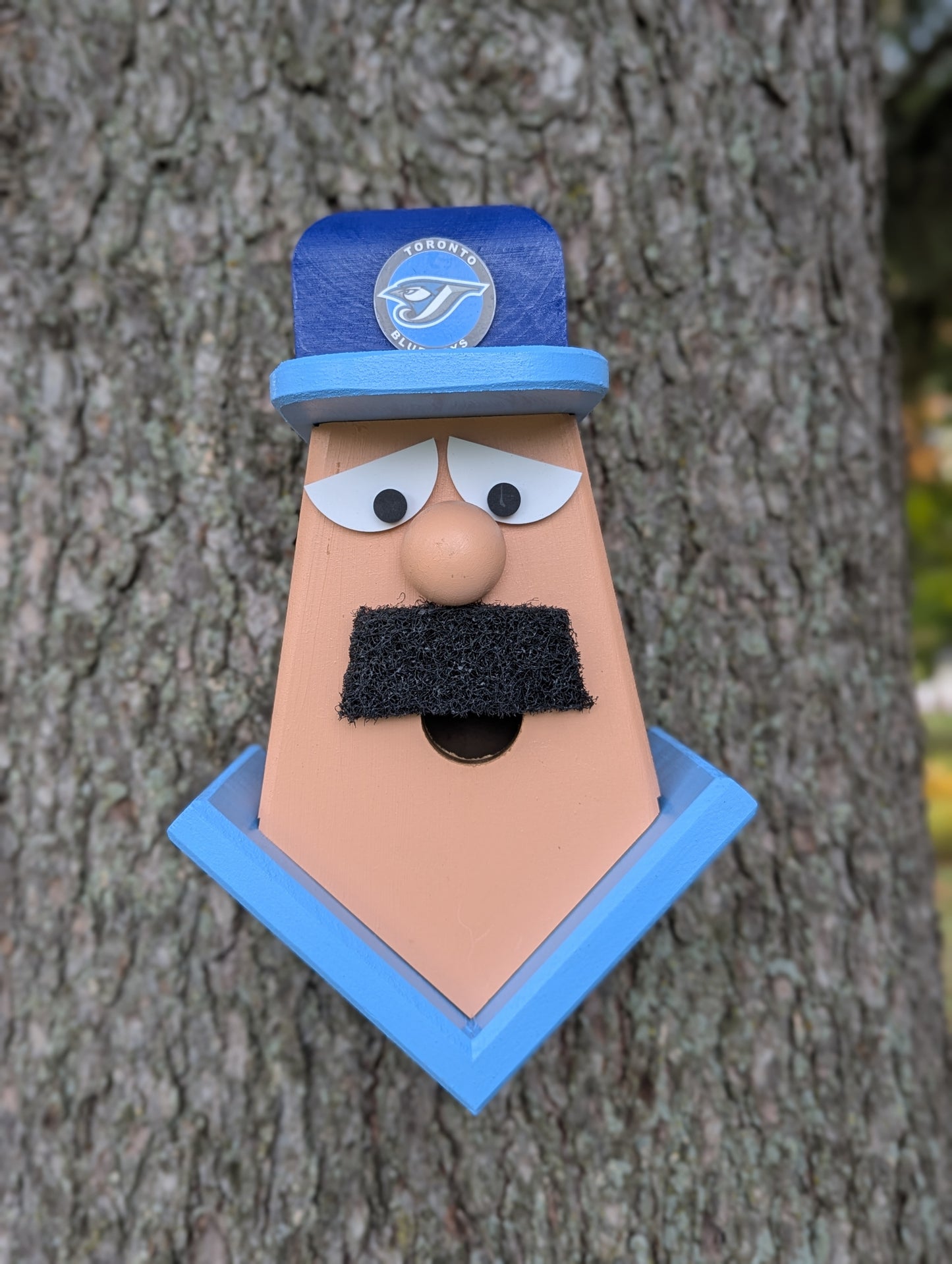 Blue Jays player birdhouse