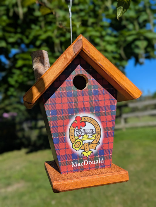 McDonald Tartan & Crest  Four-Sided Birdhouse