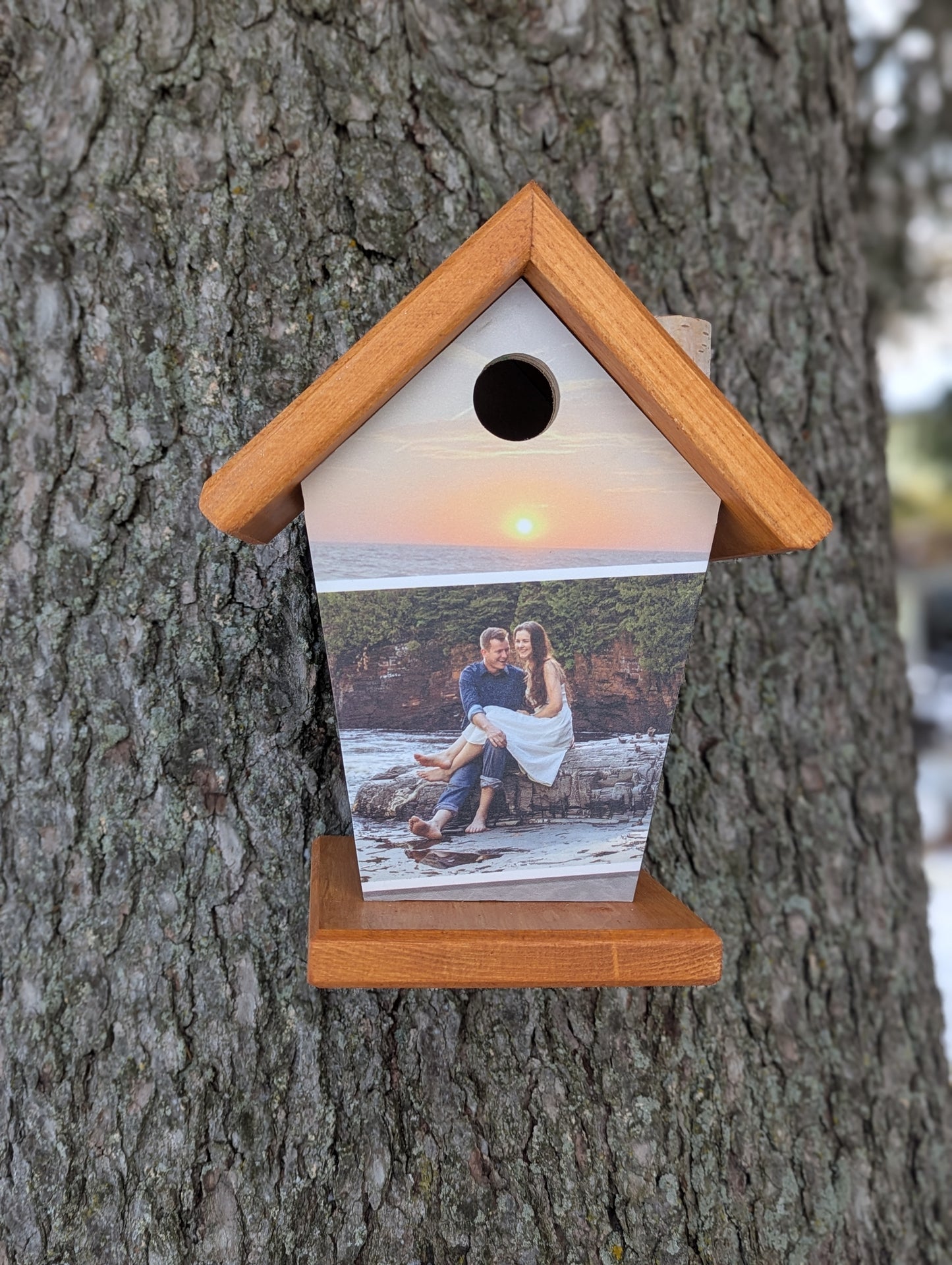 Personalized photo birdhouse