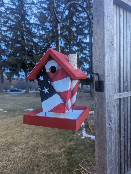 USA Flag Birdfeeder