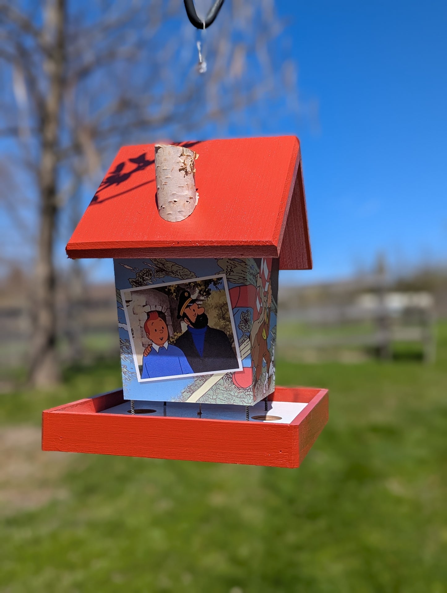 Tintin Personalized Bird Feeder