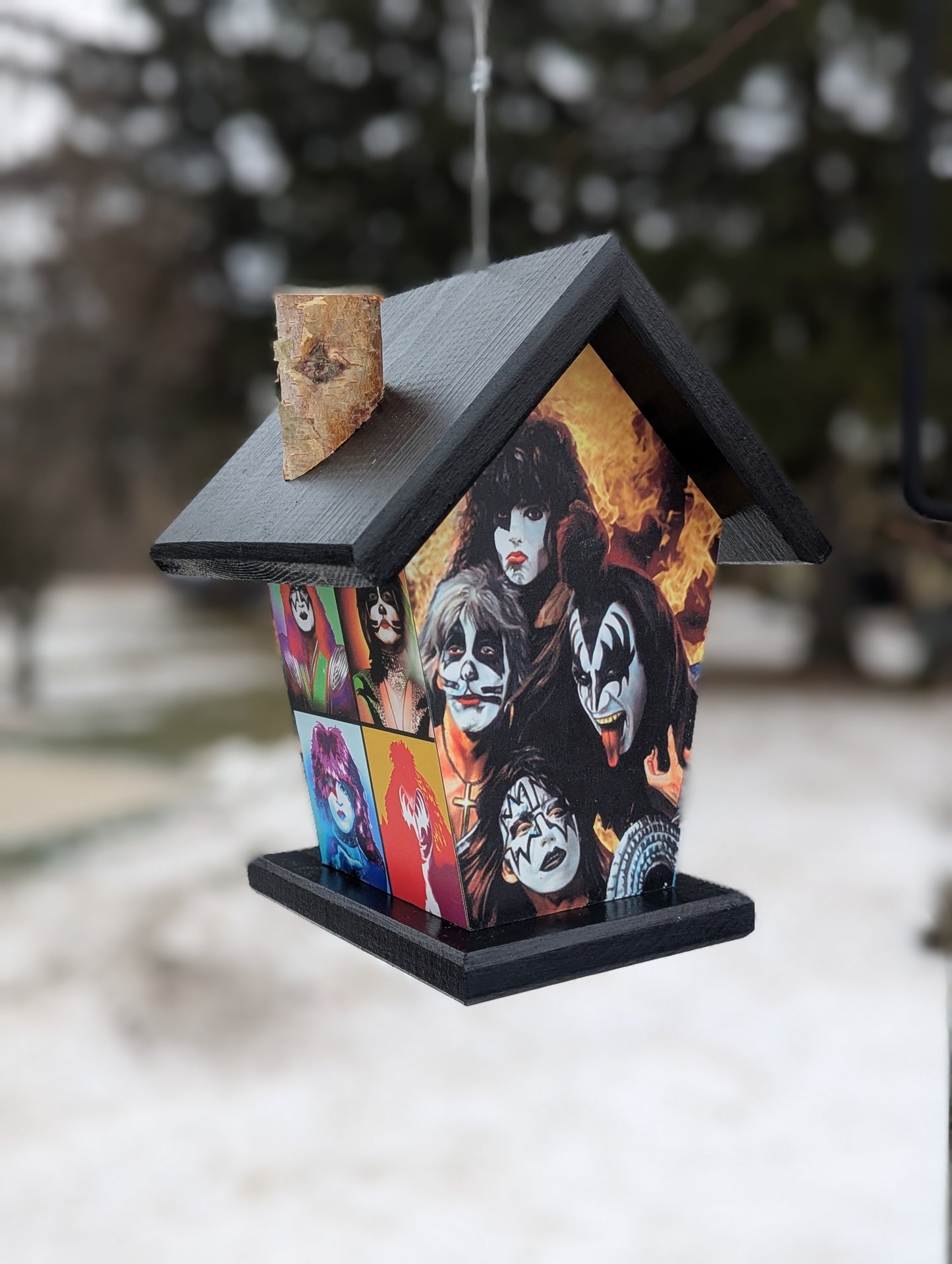 Kiss four-sided birdhouse