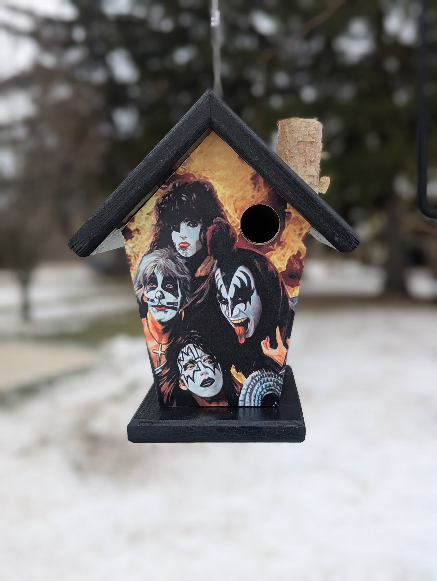 Kiss four-sided birdhouse