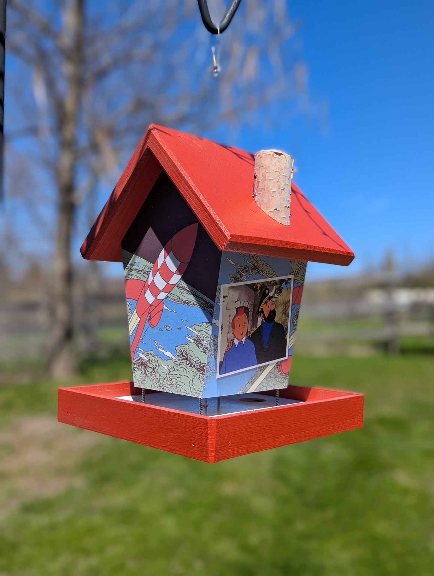 Tintin Personalized Bird Feeder