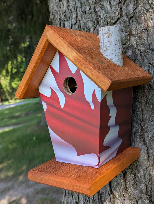 Canada flag rustic roof