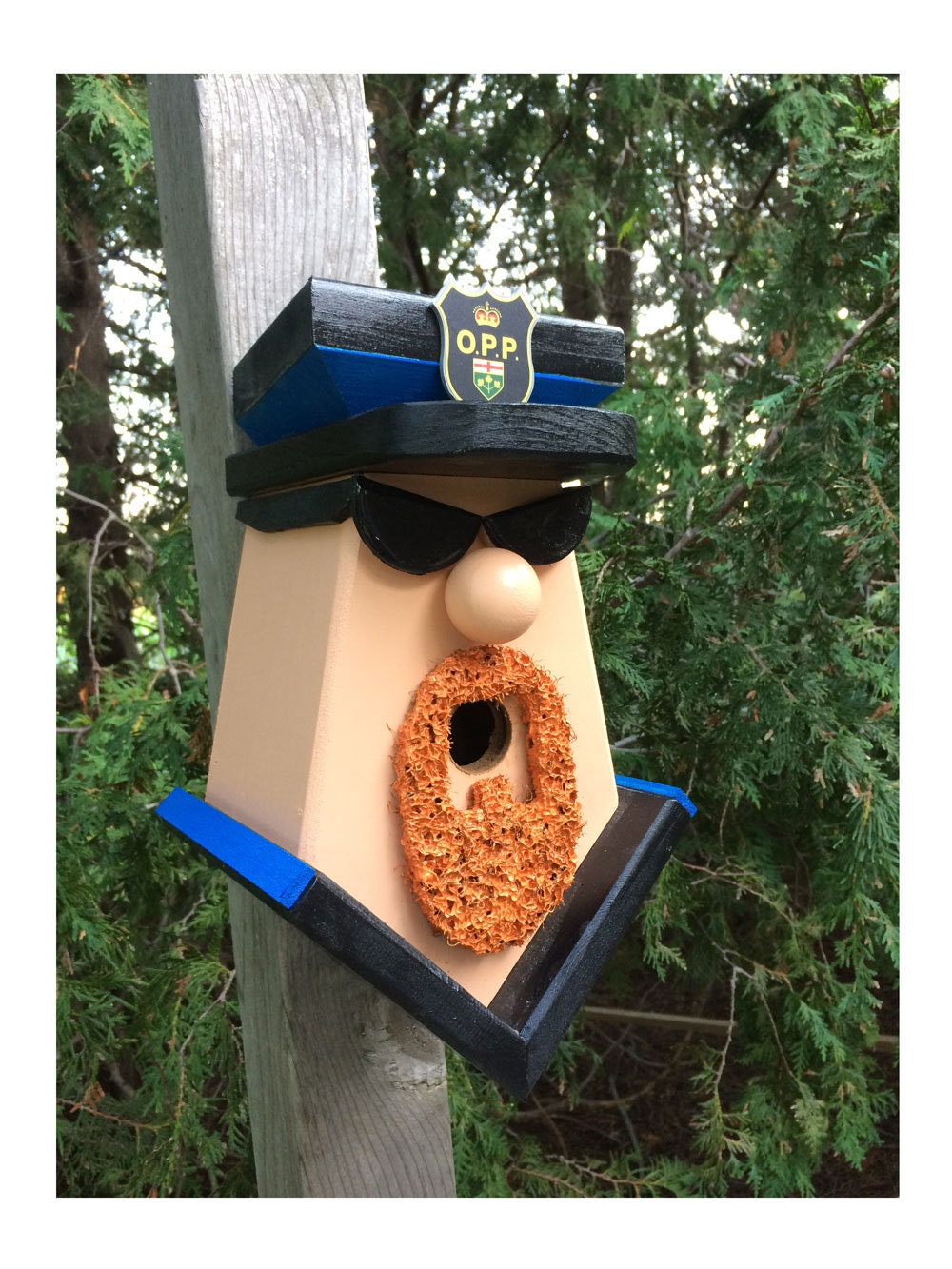 Ontario Provincial Police Birdhouse (Red Beard)
