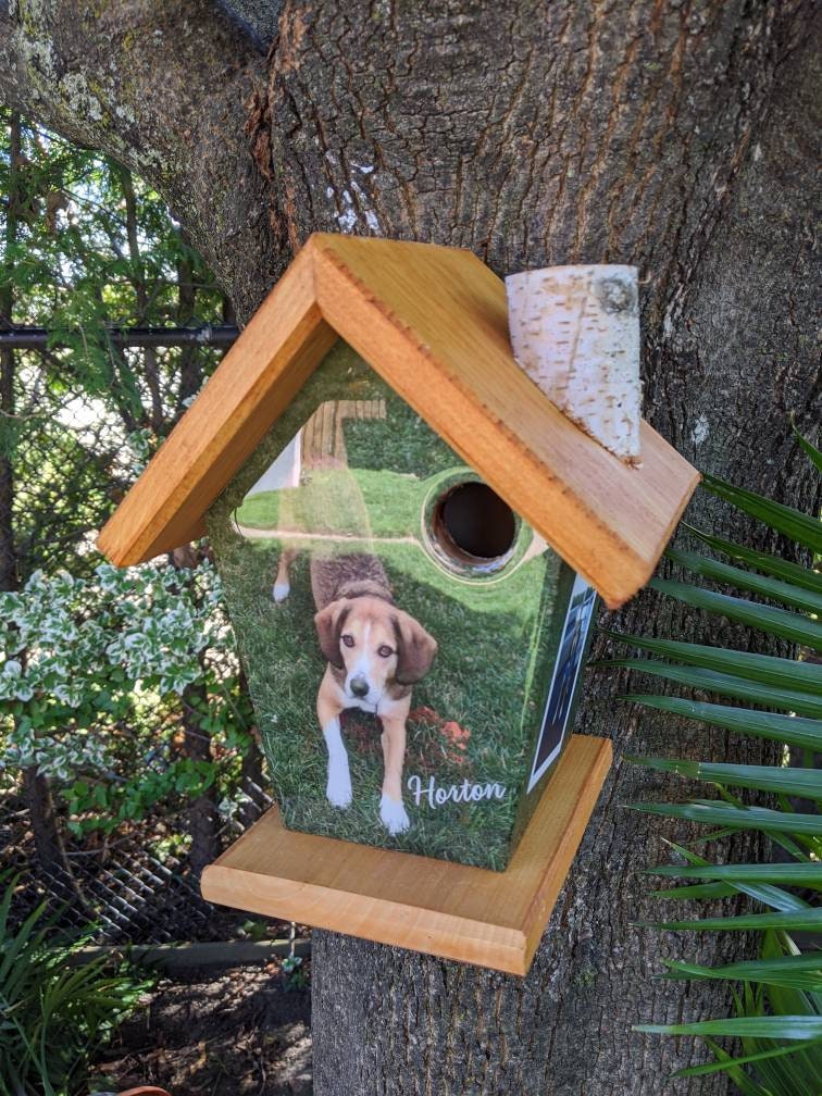 Personalized Pet ( image wrapped  + additional side images) Birdhouse