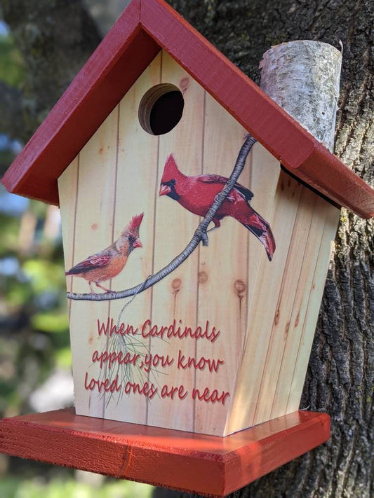 Cardinal (Red Roof) Birdhouse