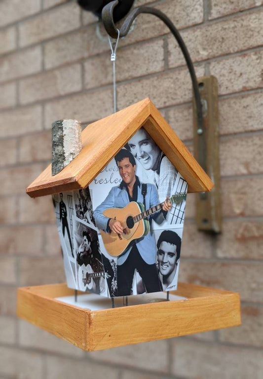 Elvis (Stained Roof) Bird Feeder Music