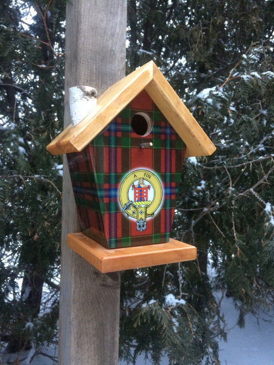 Ogilvie Tartan and Crest Birdhouse