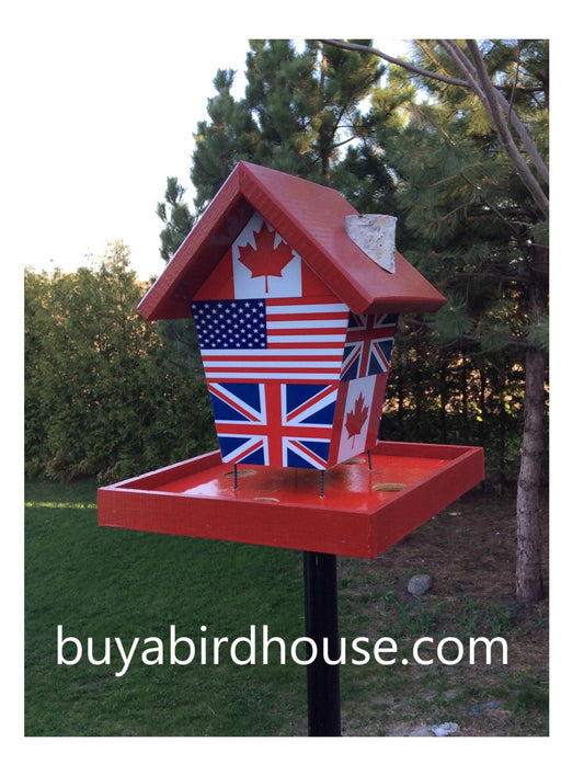 Canada England USA Bird Feeder