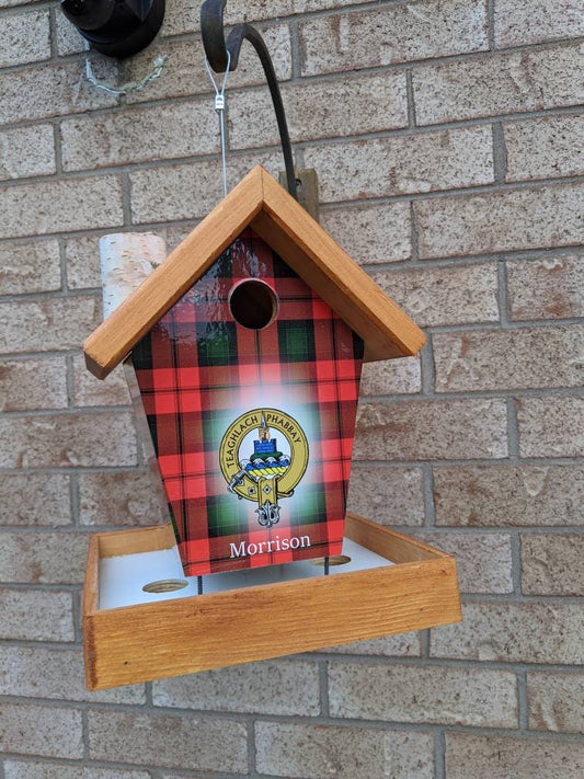 Morrison Tartan & Crest Bird Feeder/Birdhouse