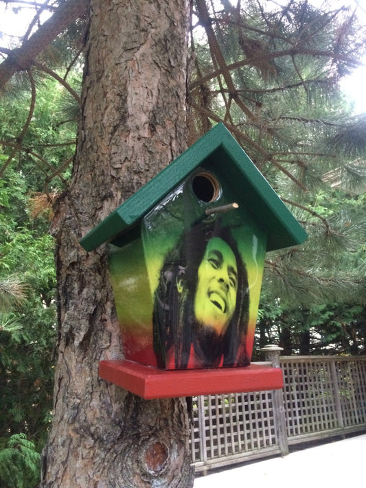 Bob Marley Birdhouse/Feeder