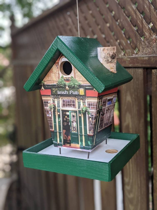 Irish Pub Green Roof Bird Feeder