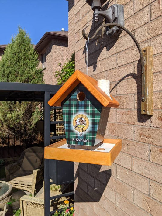 Graham Tartan & Crest Bird Feeder