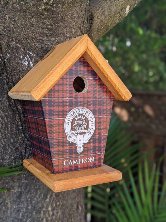 Cameron Tartans and Crest Birdhouse