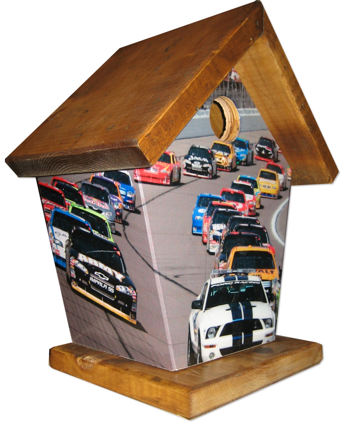 Nascar (Yellow Roof) Birdhouse Sports