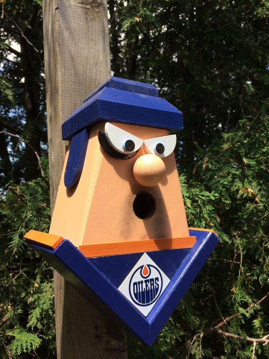 Edmonton Oliers Players with Black Eye Birdhouse