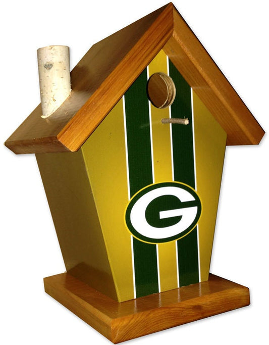 Green Bay Packers Stained Roof Birdhouse Sports