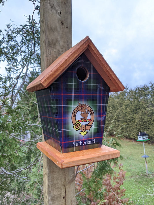 Sutherland Tartan Birdhouse