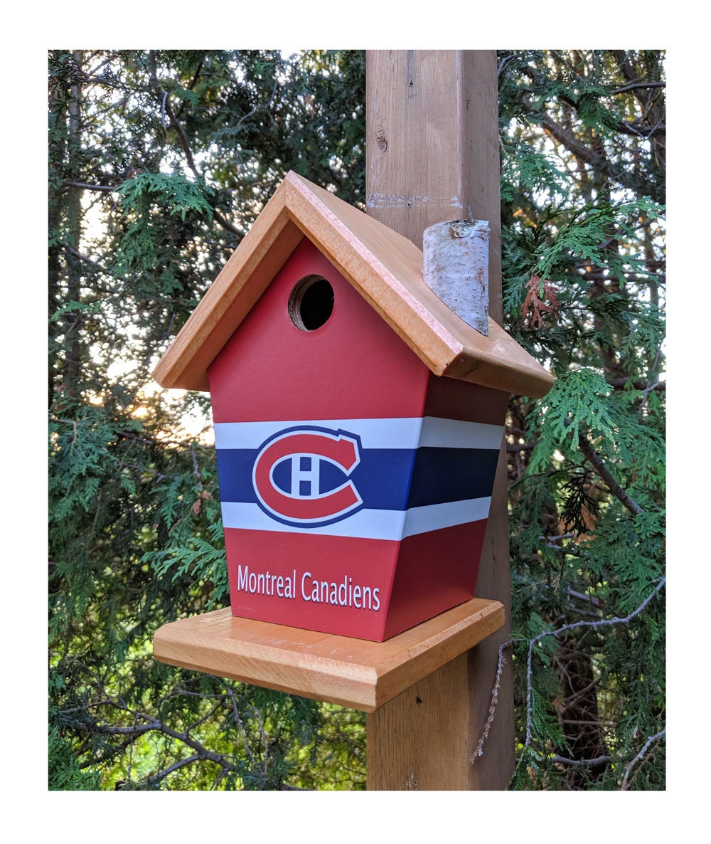 Montreal Canadiens (Stained Roof) Birdhouse/Feeder
