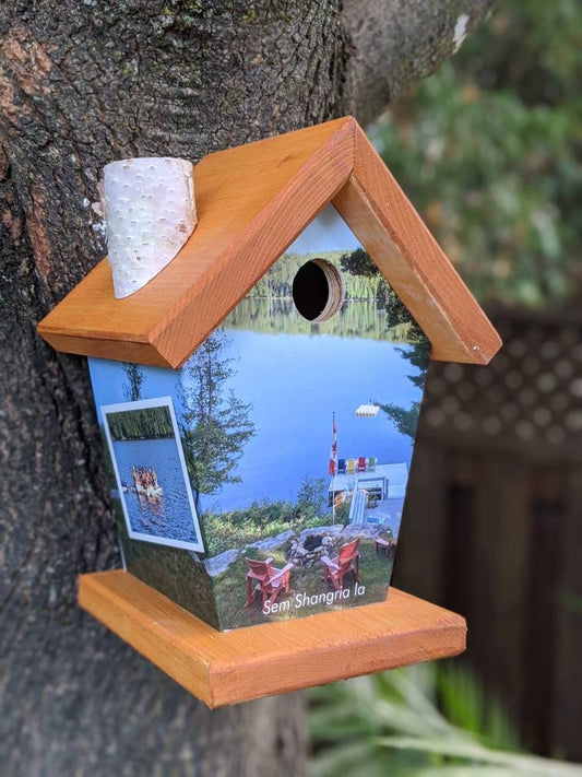 Personalized Cottage Birdhouse