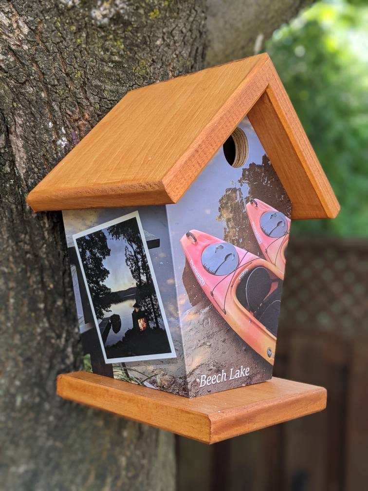 Personalized( Kayak & 2 of your own photos) Birdhouse