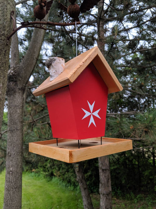 Maltese Cross Bird Feeder