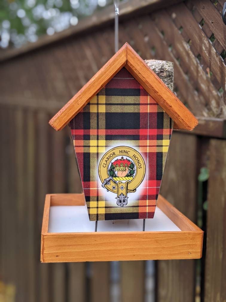 Buchanan Tartans & Crest Feeder/Birdhouse