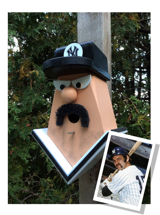 Thurman Munson Player Birdhouse