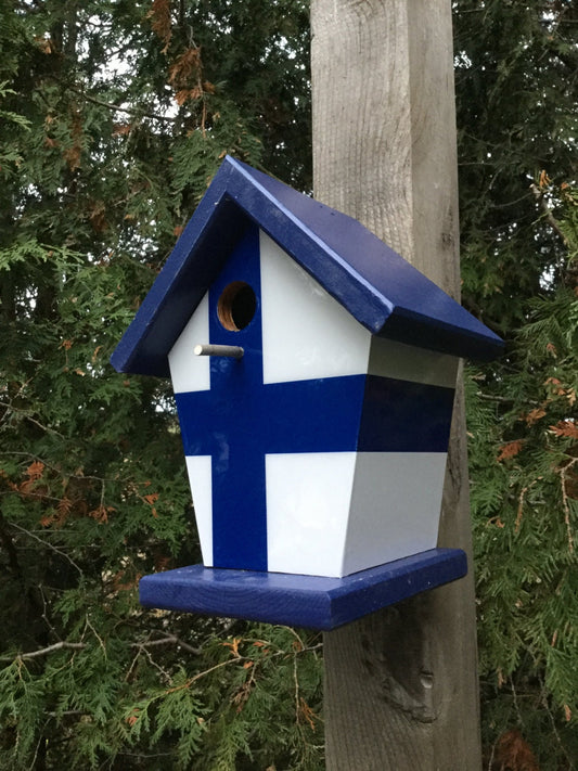 Finland Flag Birdhouse