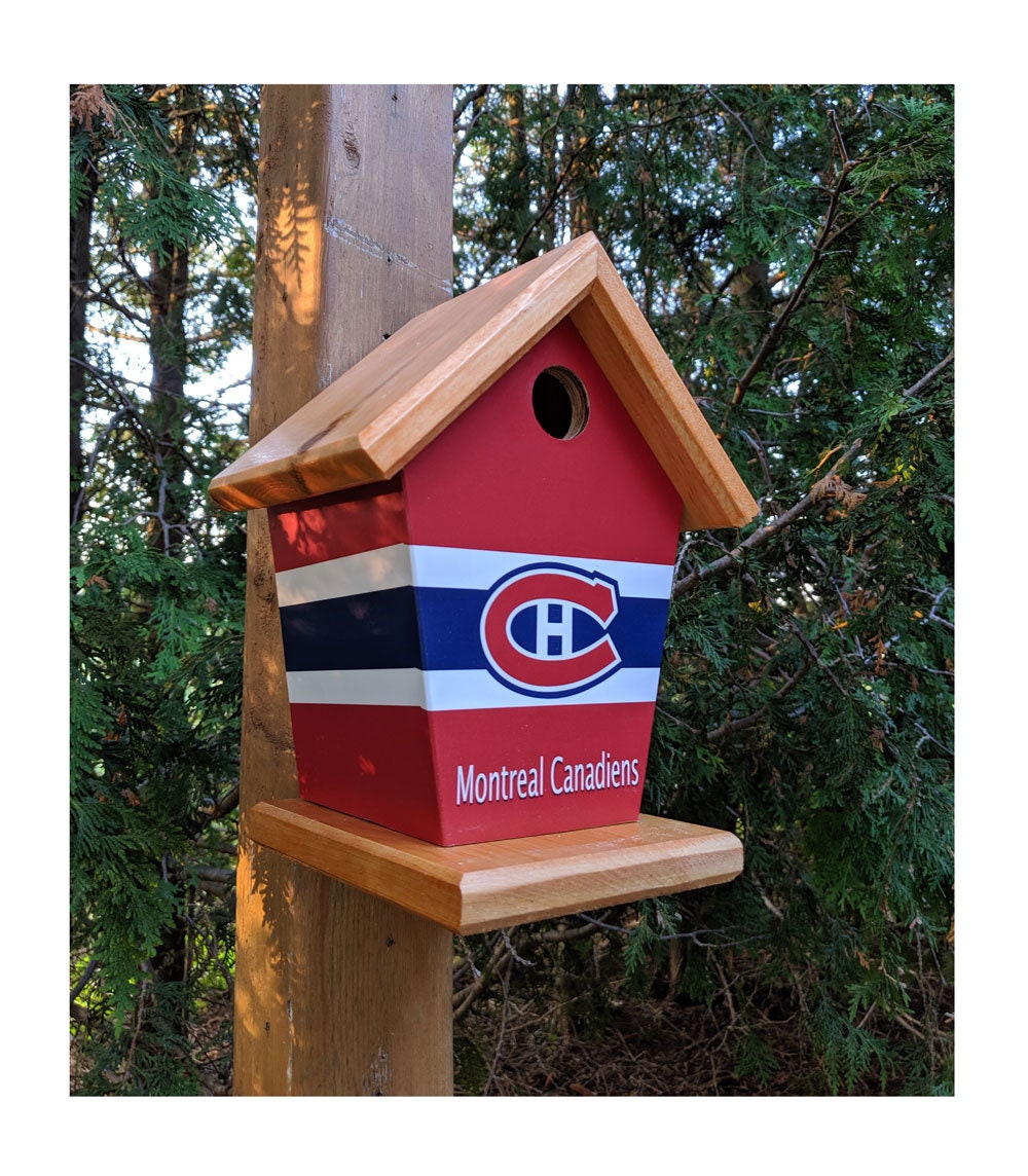 Montreal Canadiens (Stained Roof) Birdhouse/Feeder