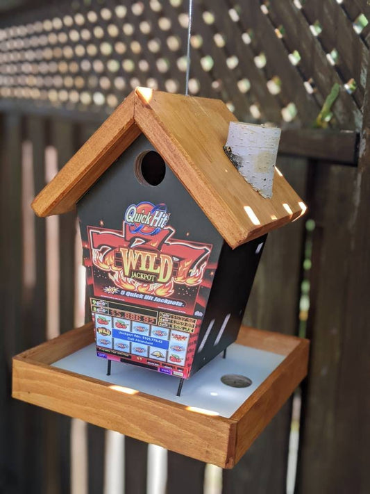 Wild Sevens Slot Machine Bird Feeder/Birdhouse