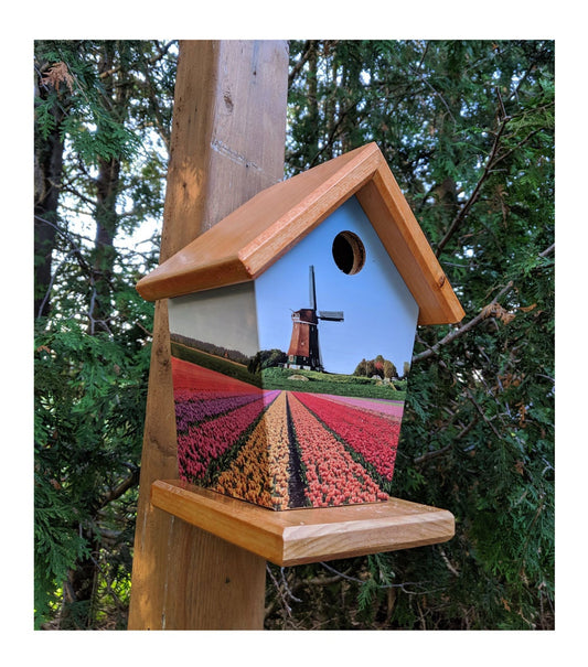 Windmills of Holland (Field) Birdhouse/Feeder