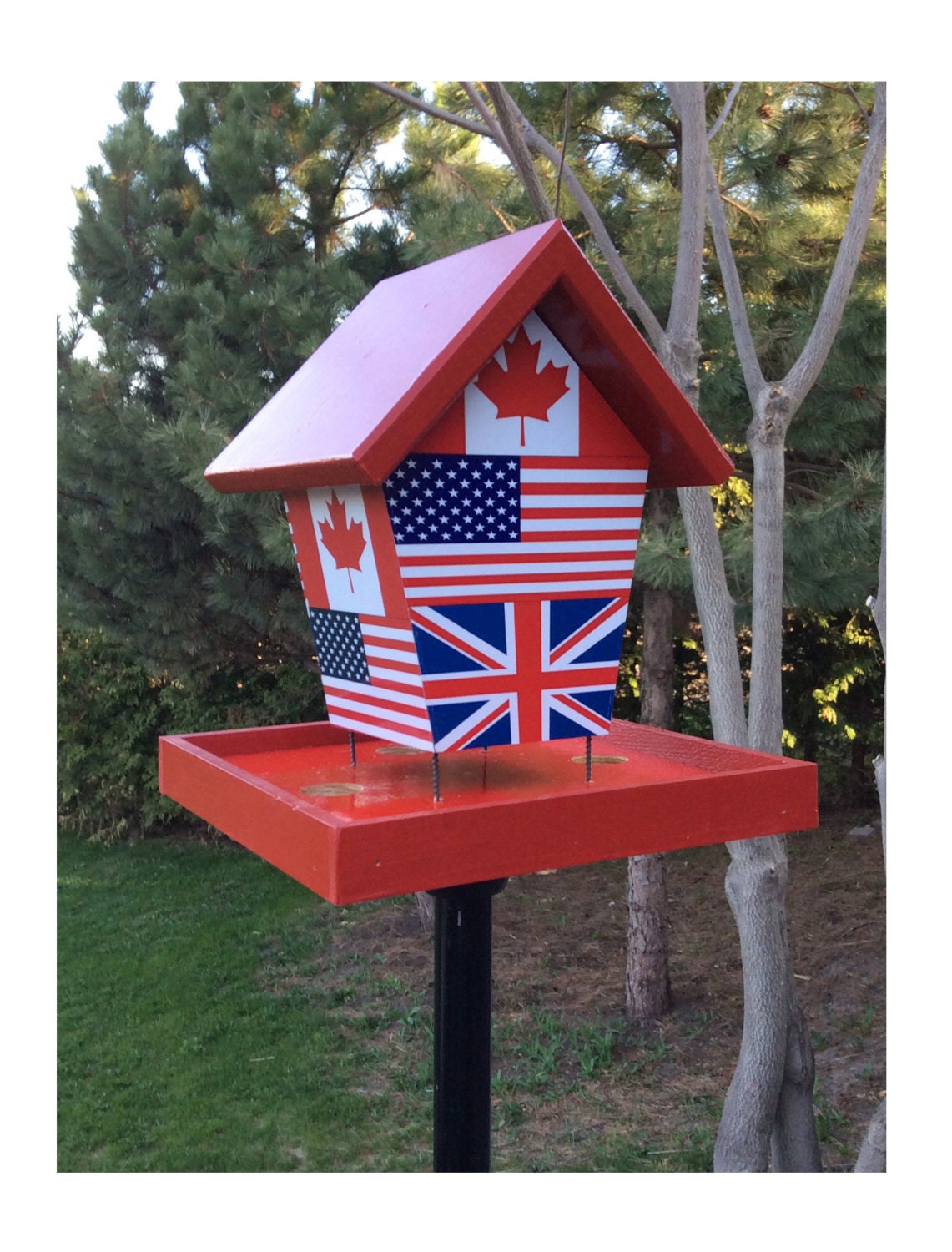Canada England USA Bird Feeder/Birdhouse