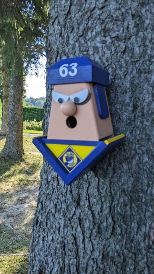 Personalized Football Player Birdhouse