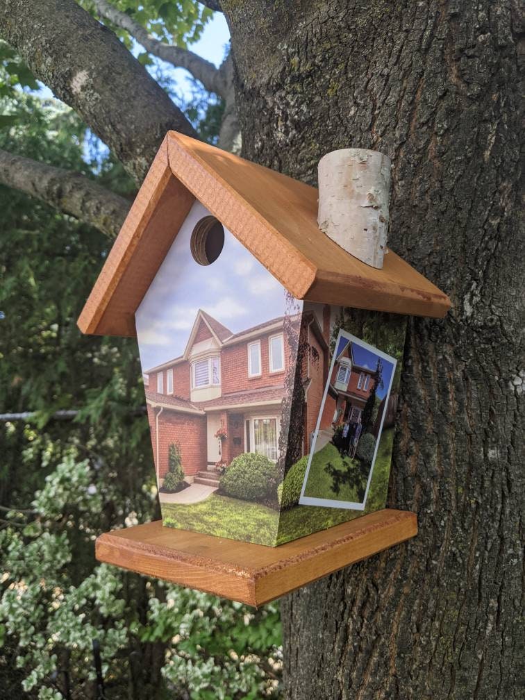 Personalized (Home image wrapped) Birdhouse