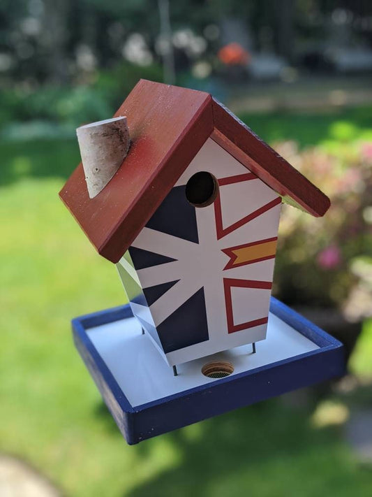 Newfoundland (Red Roof) Bird Feeder/Birdhouse