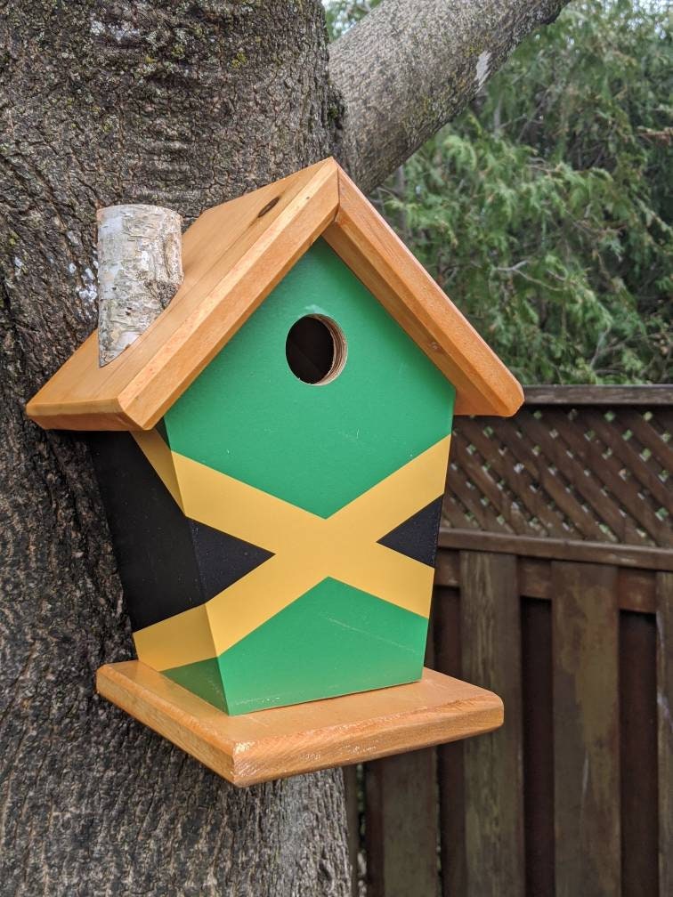 Jamaica Stained Roof Birdhouse