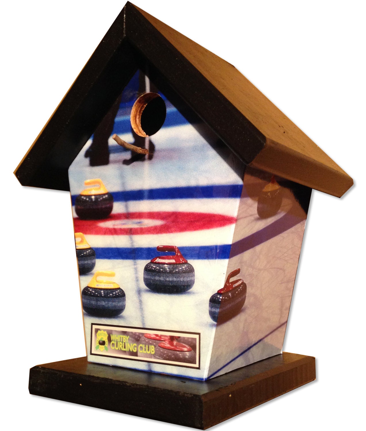 Curling Club Birdhouse/Feeder