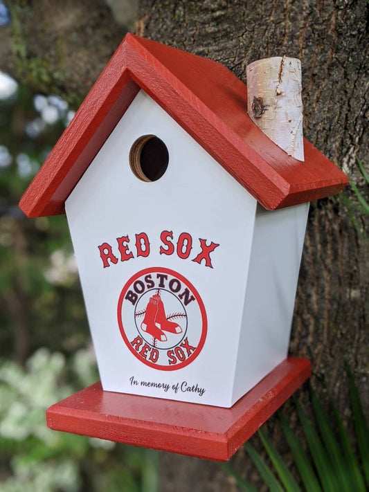 Boston Red Sox Personalized Birdhouse/Feeder