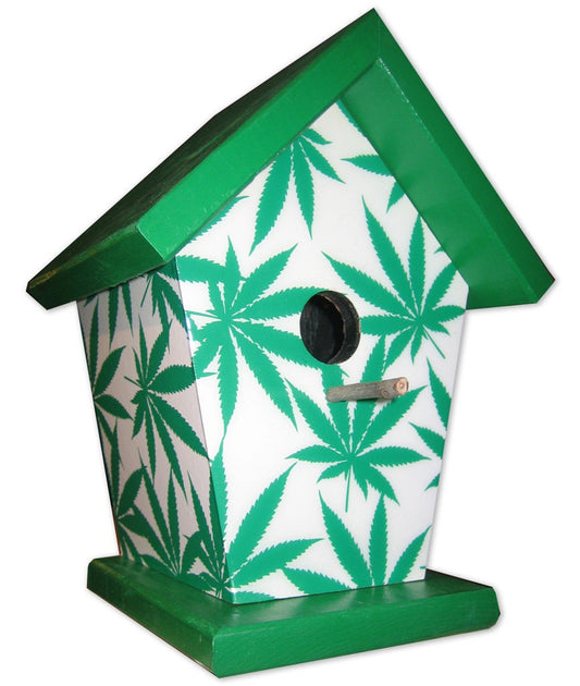 Marijuana Leafs Birdhouse