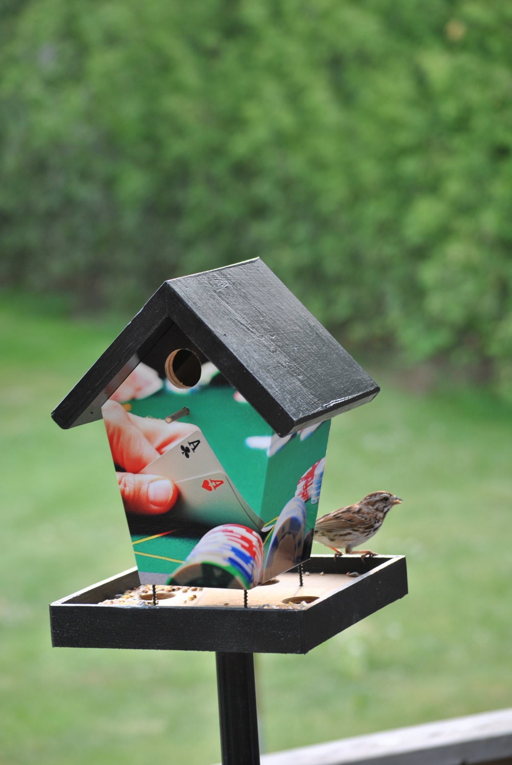 Poker Game Bird Feeder