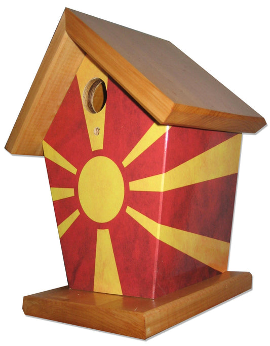 Macedonia Flag Birdhouse