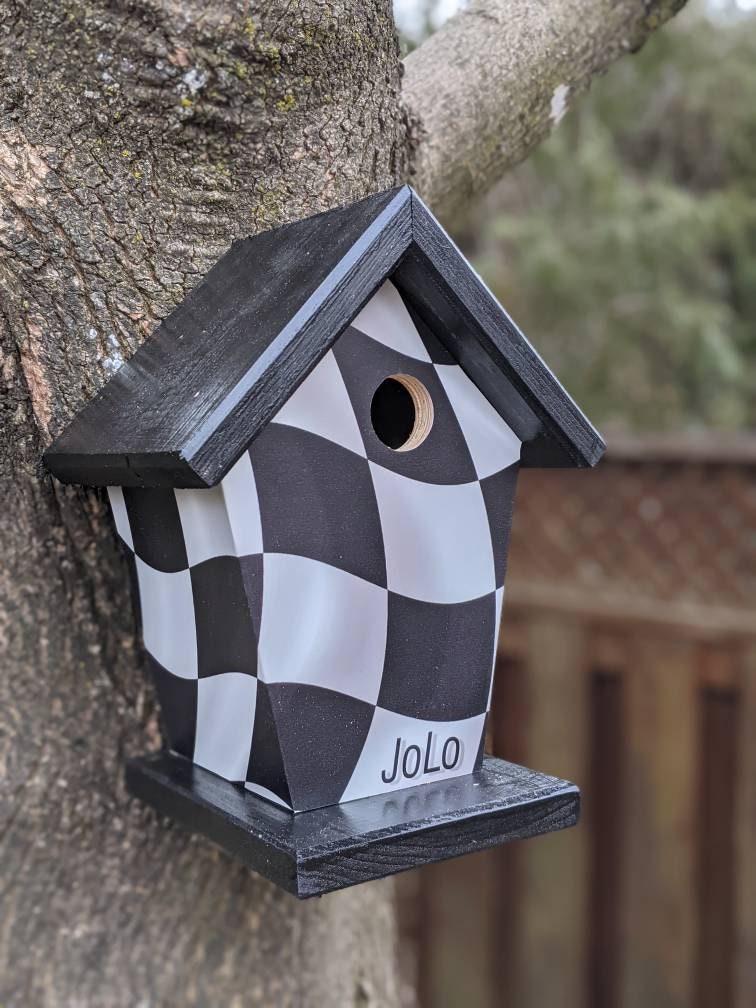 Checkered Birdhouse