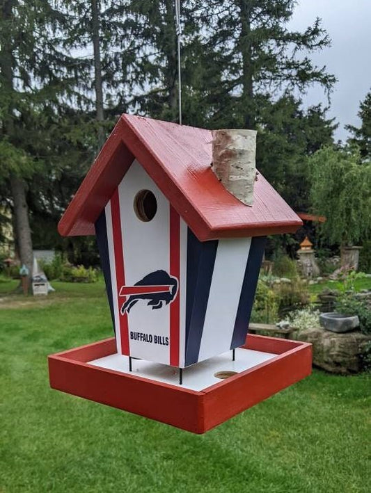 Buffalo Bills Bird ( Red Roof) Birdhouse