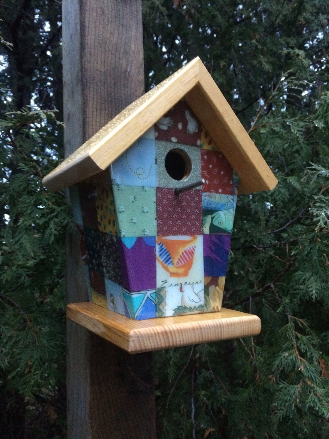 Quilt Lovers Birdhouse/Feeder