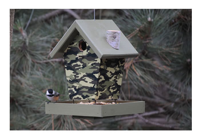 Camouflage Bird Feeder/Birdhouse