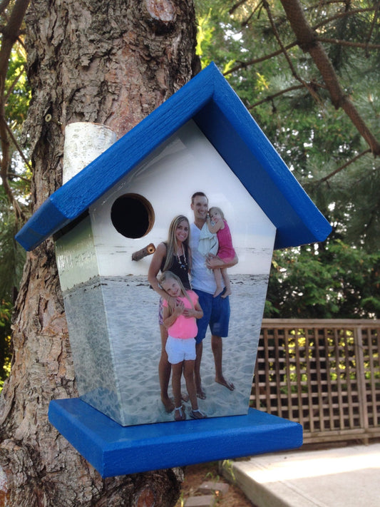 Personalized Beach Family Birdhouse